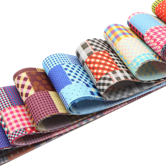 32pc Combination 19.69x2.56inch(50x6.5cm), 100% Polyester Roll Fabric Strips, for Quilting DIY, Handicrafts and Blankets, Rugs, Interior Decoration, Home Decoration and Wallet Making 8 image 4 pcs each