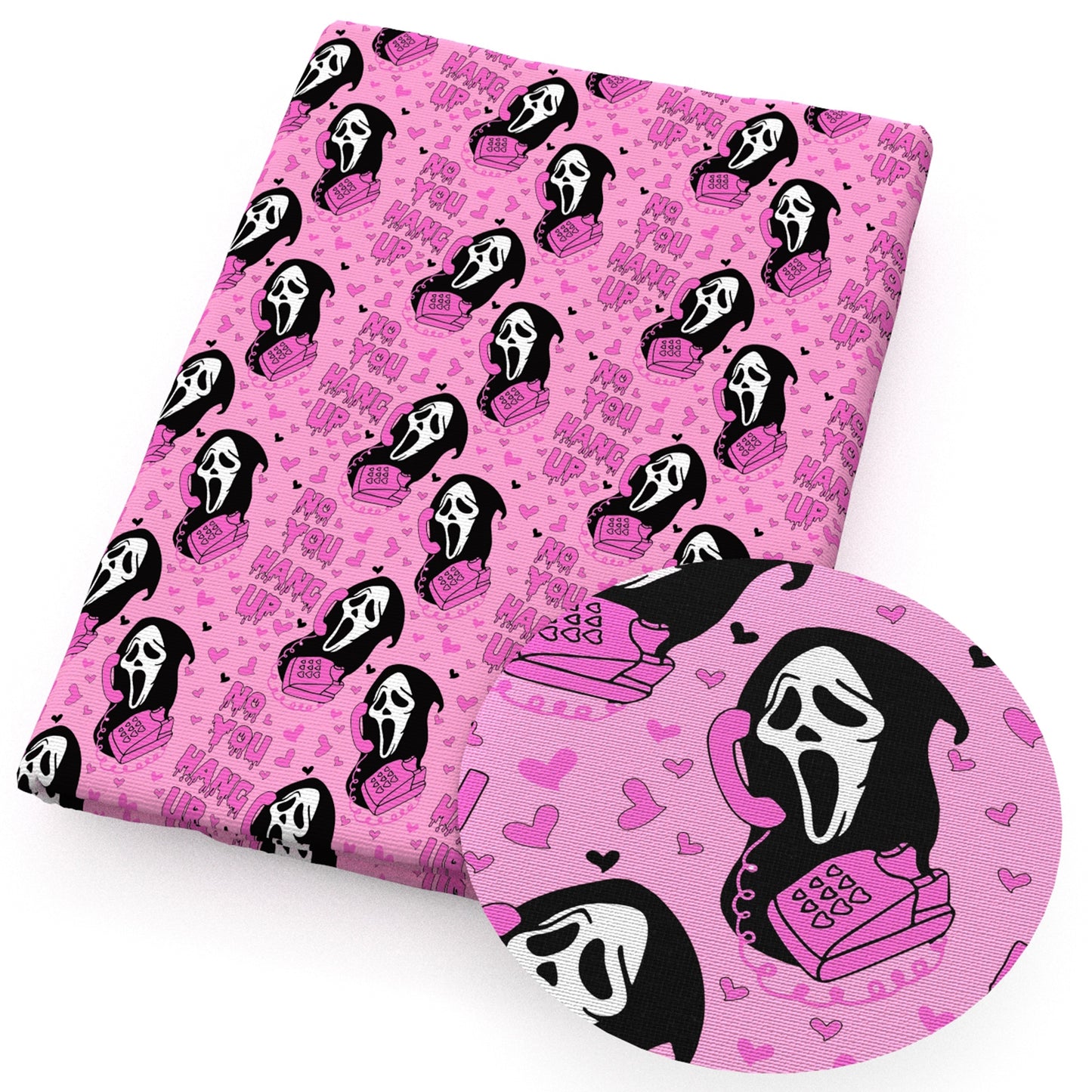 halloween heart love fabric