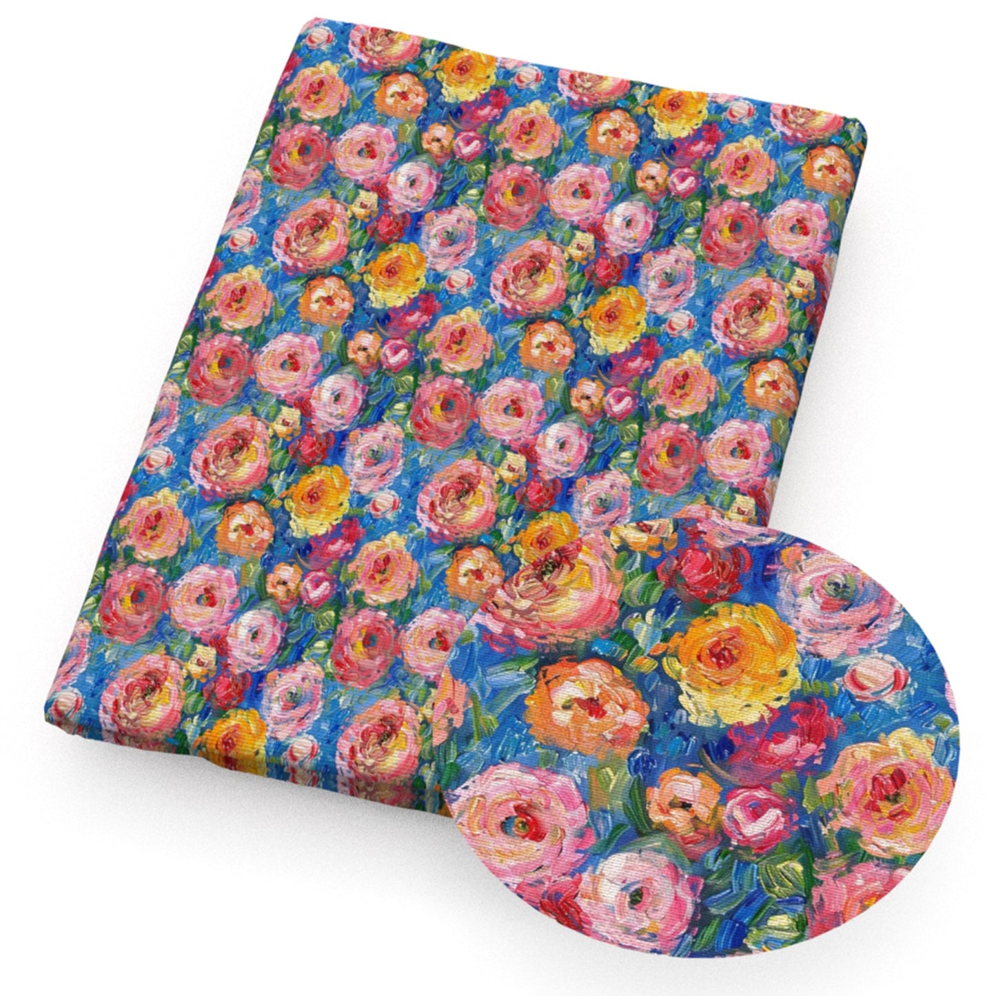 flowerfloral painting style fabric