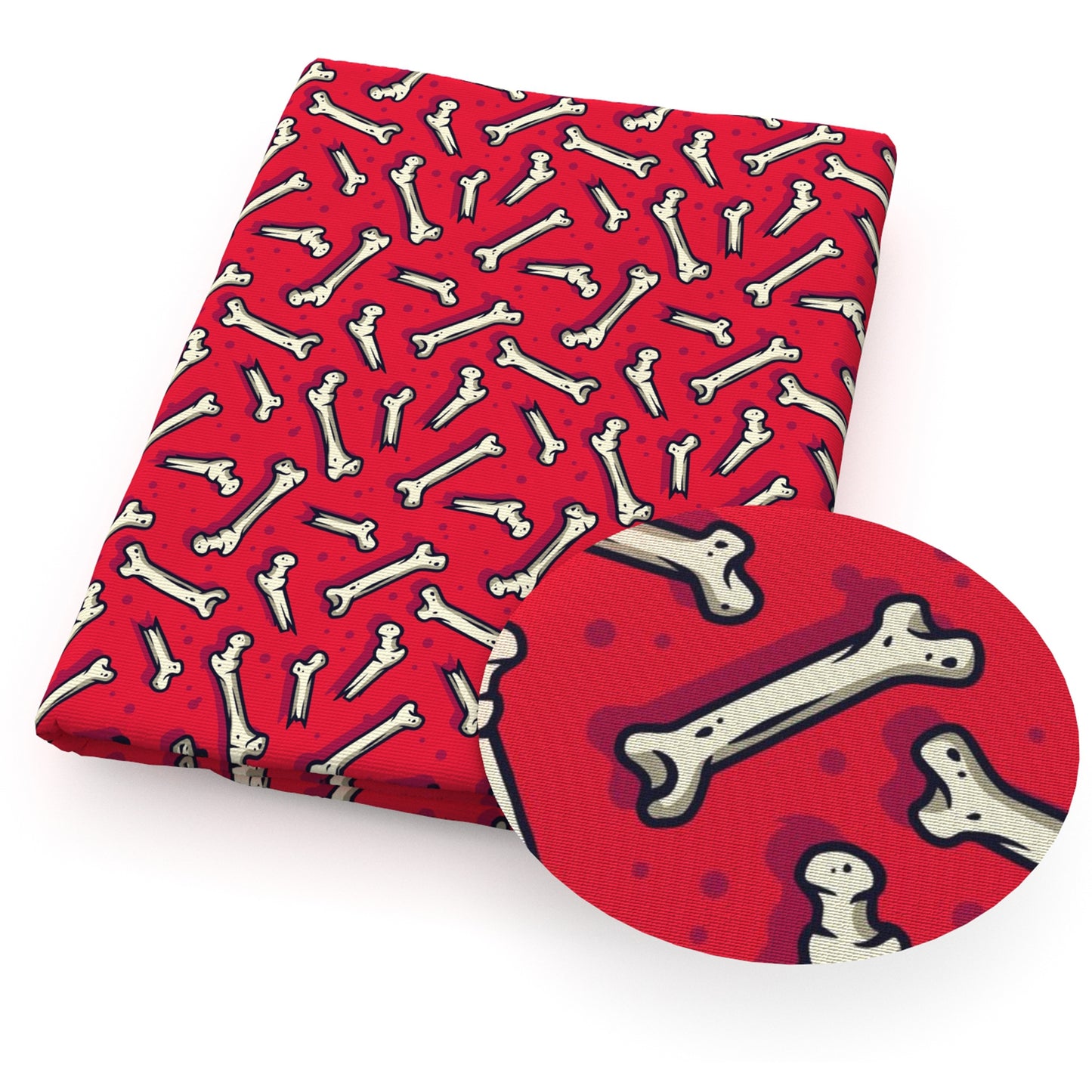 bonesfish bonesdog bones halloween horror fabric