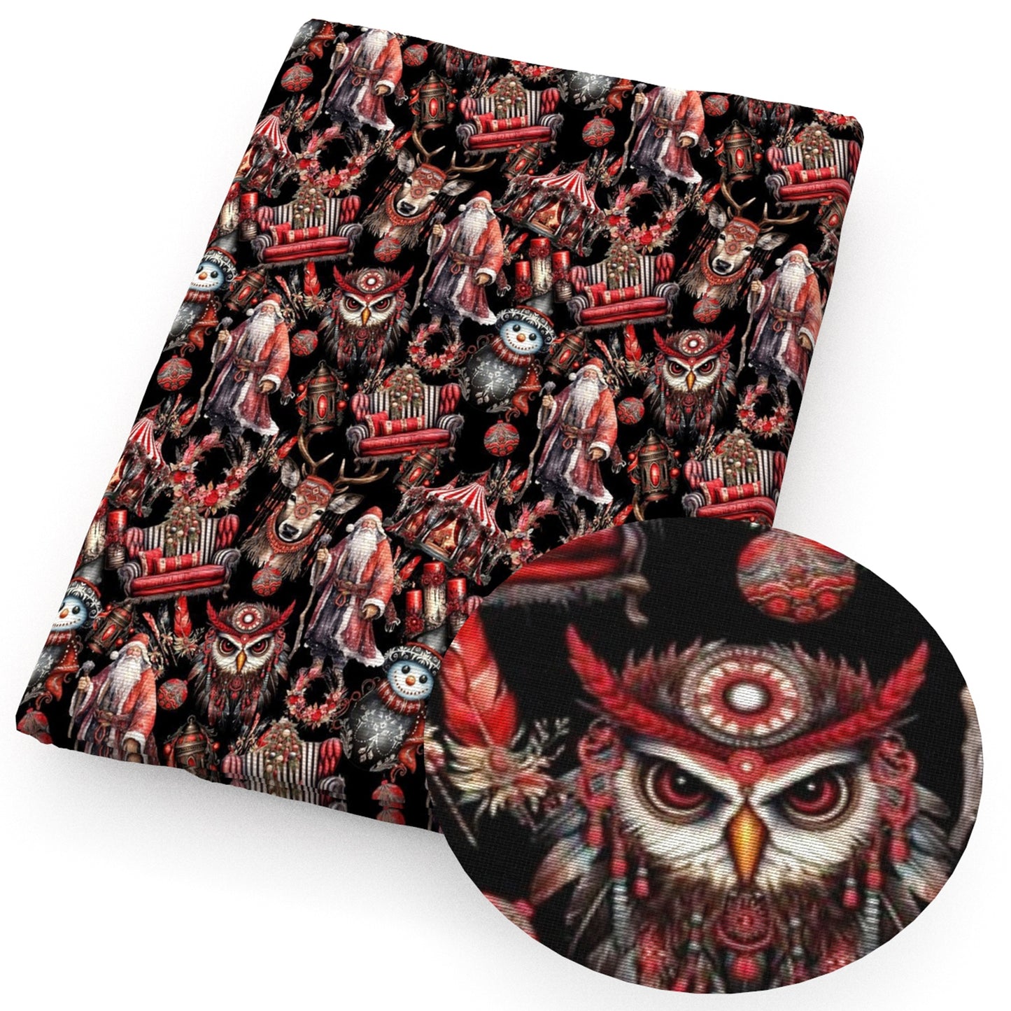 christmas day snowman fabric