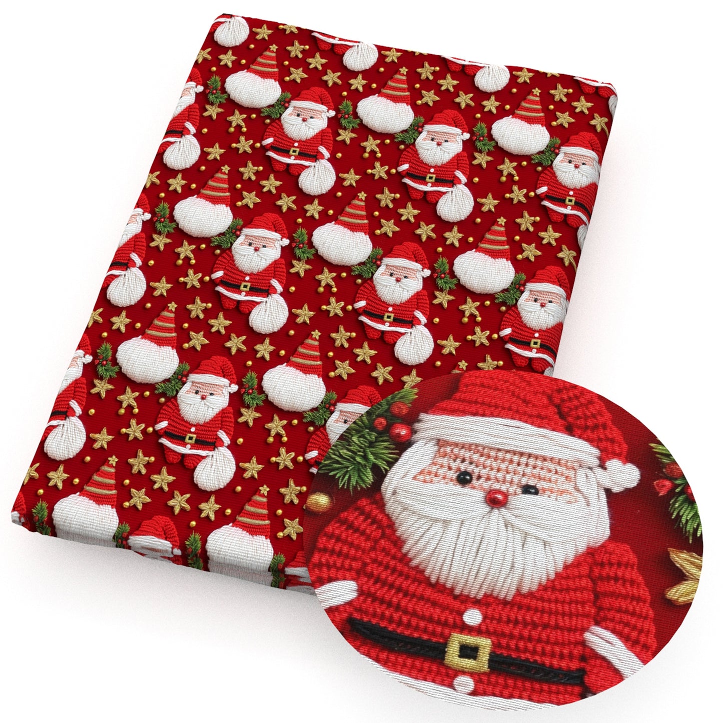 imitation embroidery series christmas day fabric