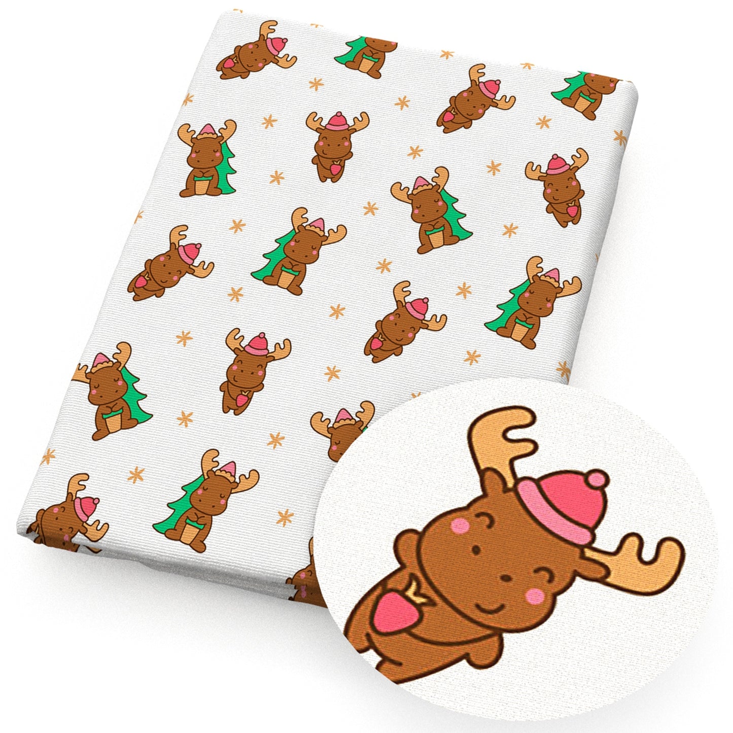 christmas day deerreindeer giraffe fabric