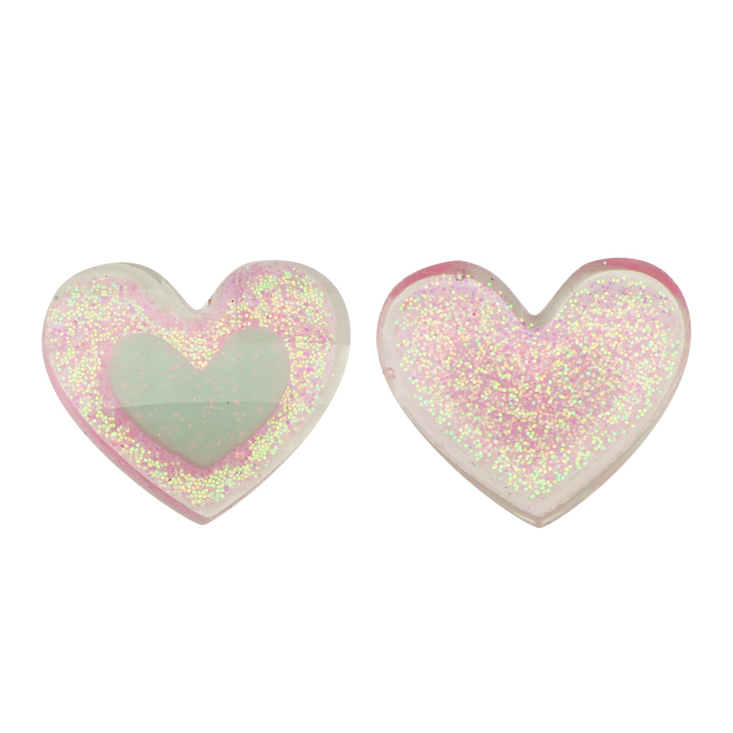 5pcs Valentine's Day Love Heart Charms Beads - Acrylic Resin Ornaments for DIY Jewelry, Earrings, Bracelets & Crafts - Perfect for Gifts, Decorations & Accessories