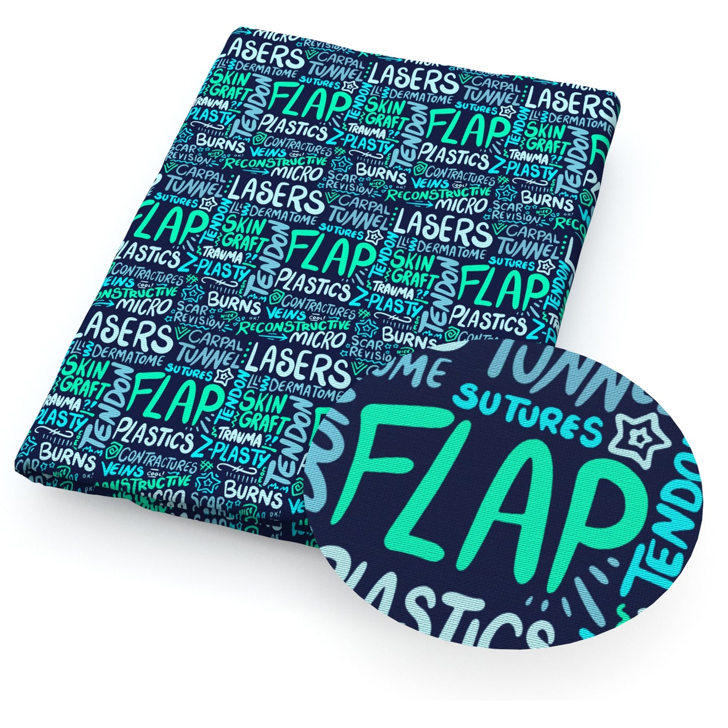 medical design theme fabric