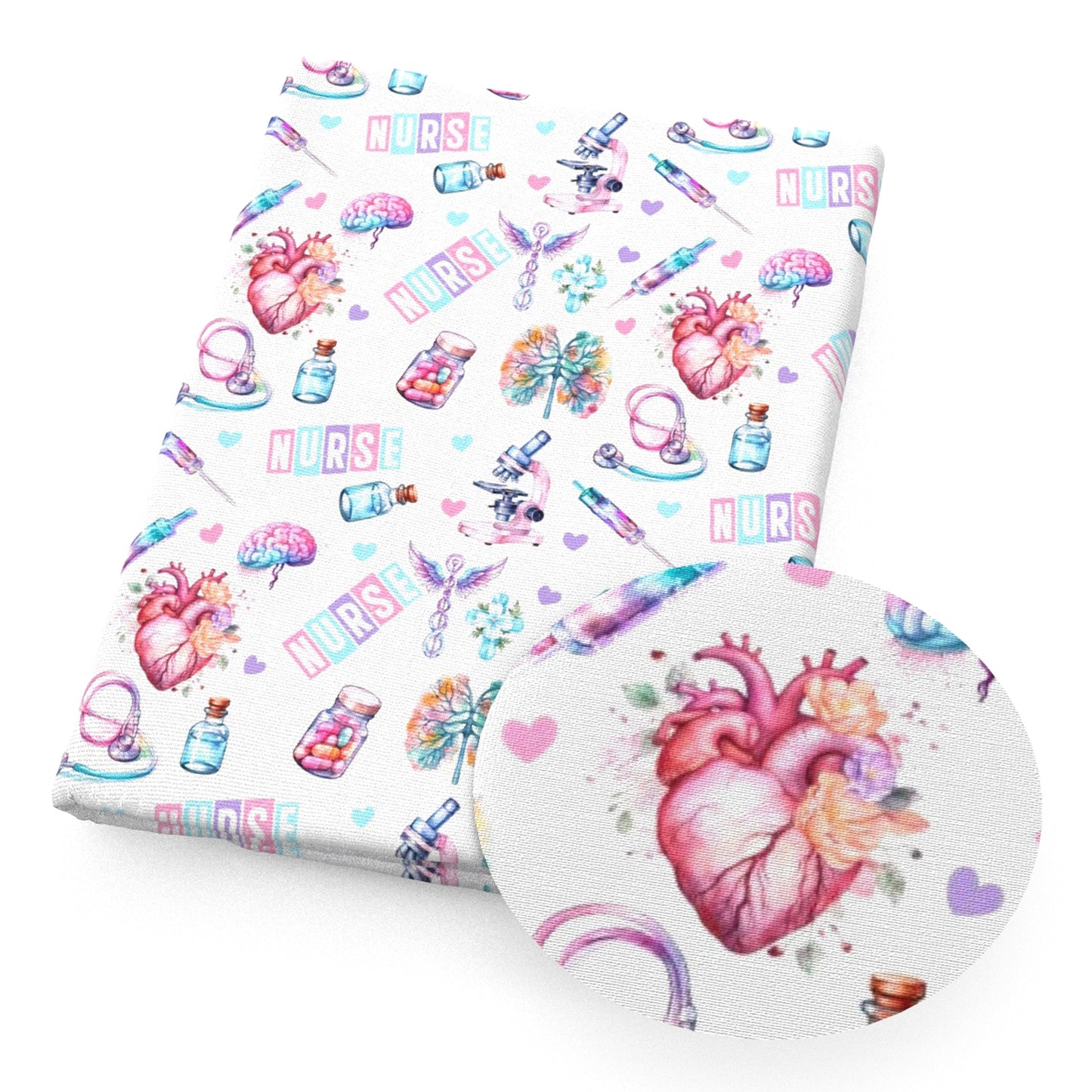 medical design theme fabric