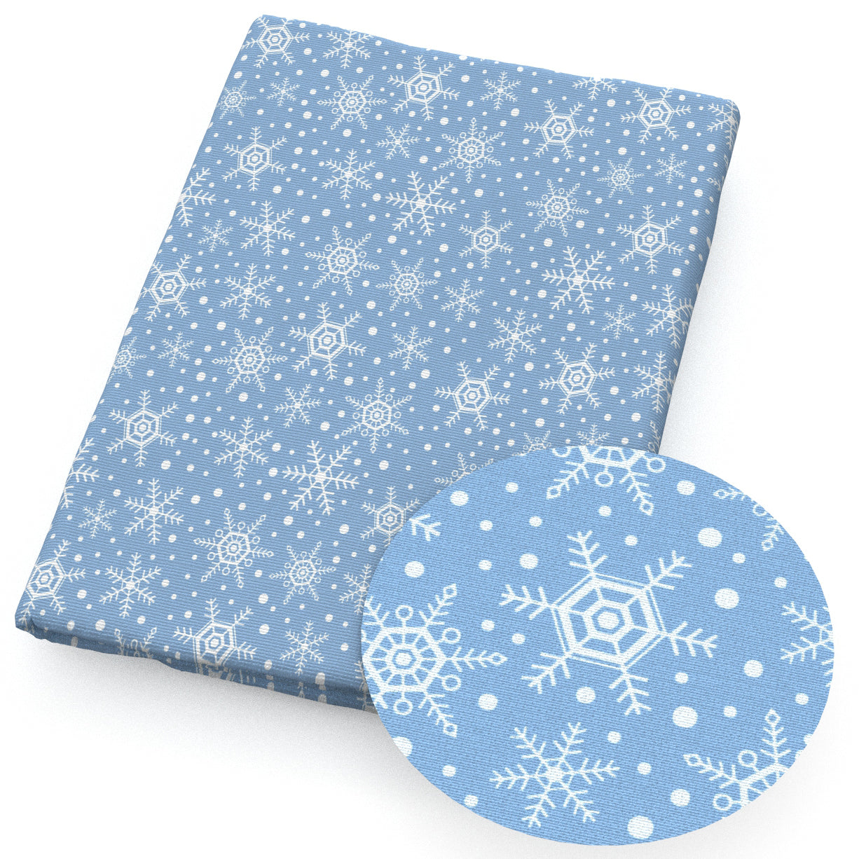 christmas day snowflakesnow fabric