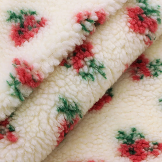 1pc Flower Faux Fur Velvet Fabric - 62.99x19.68inch(160x50cm) 100%Polyester Material, High Density for DIY Crafts - Hand Wash Only Precut Fabric