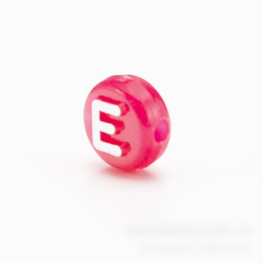 10G/pack Assorted Colorful 10mm Acrylic Alphabet Beads with Silvery Lettering for DIY Phone Chain Crafting and Ladies' Jewelry Making