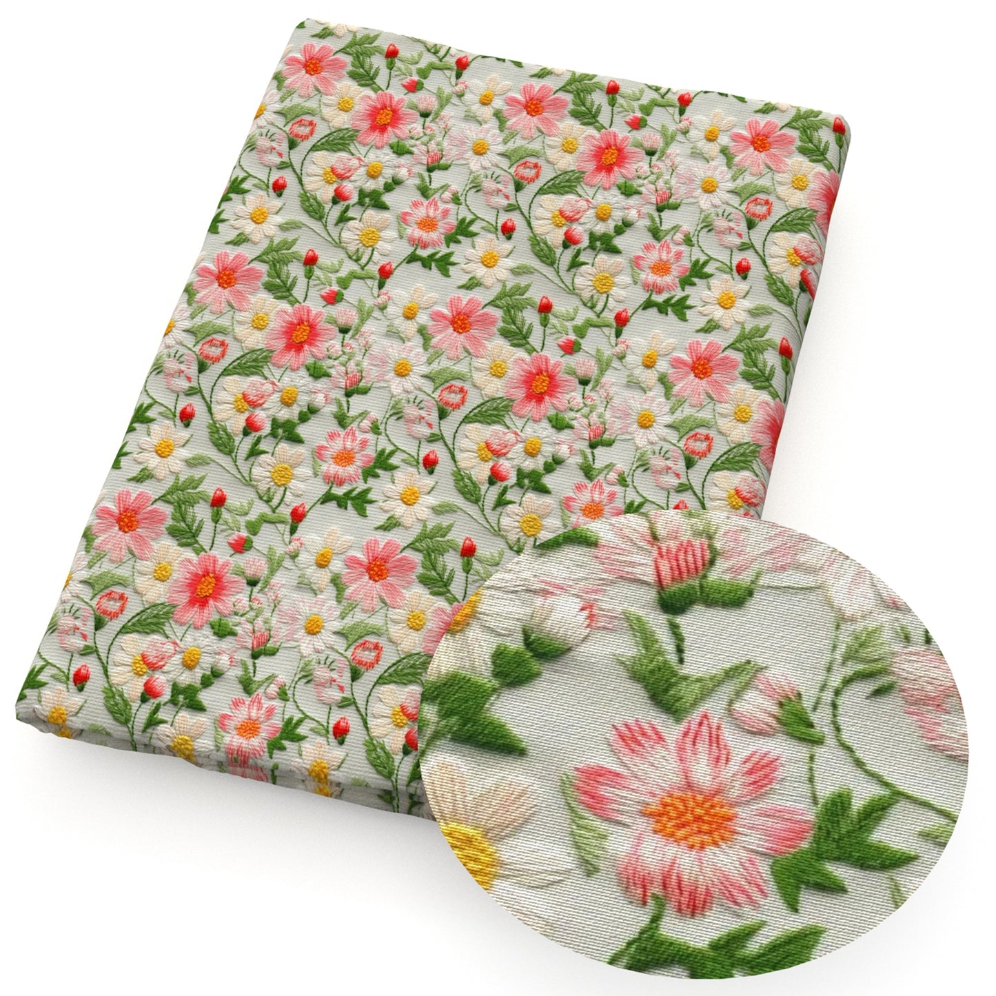 imitation embroidery series leaf leaves tree fabric