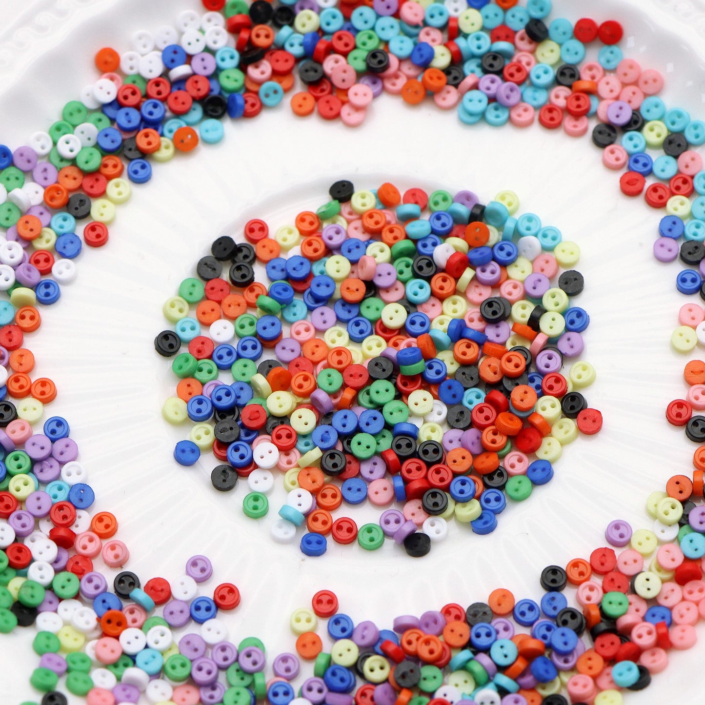 100pcs Mix Color Mini Round Costume Buttons Assortment - Buttons for Dolls, Sewing, Crafting - 3mm Diameter, Multicolor, Perfect for DIY Projects, Fashion Accessories, and More