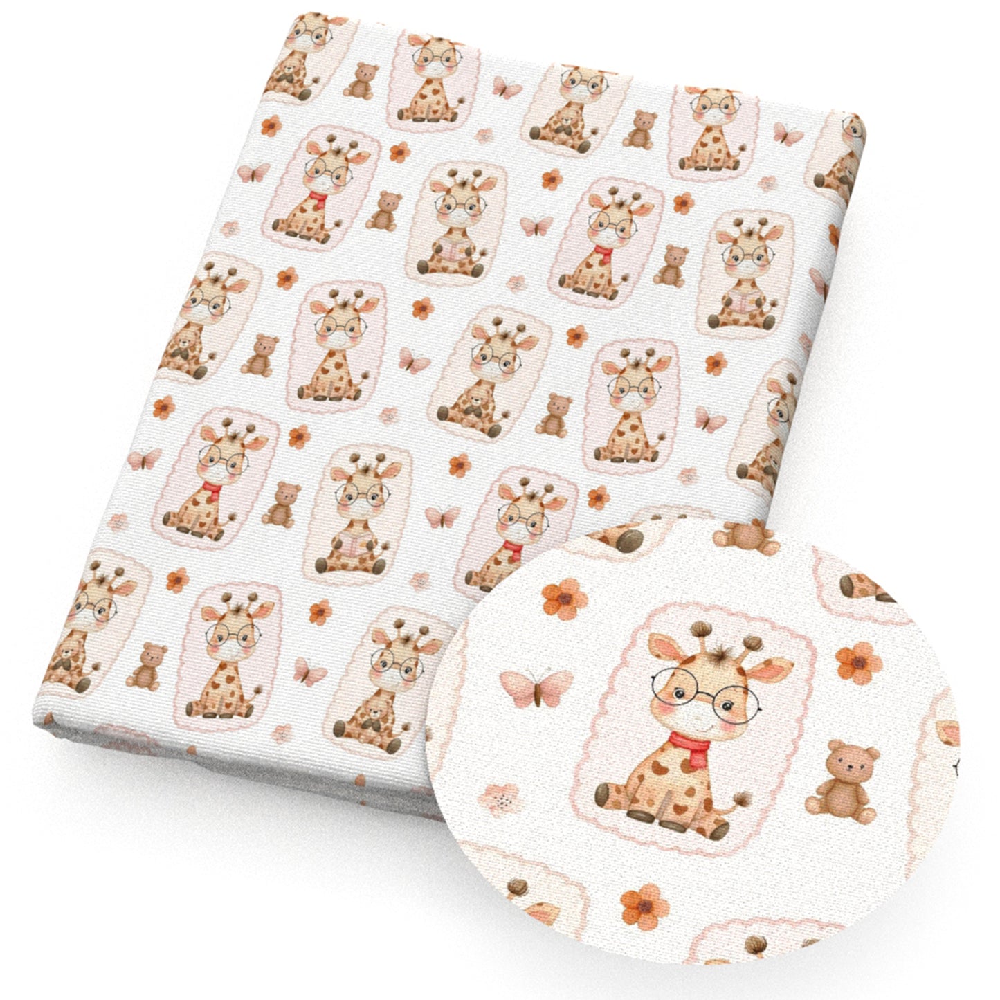 deerreindeer giraffe butterfly glasses fabric