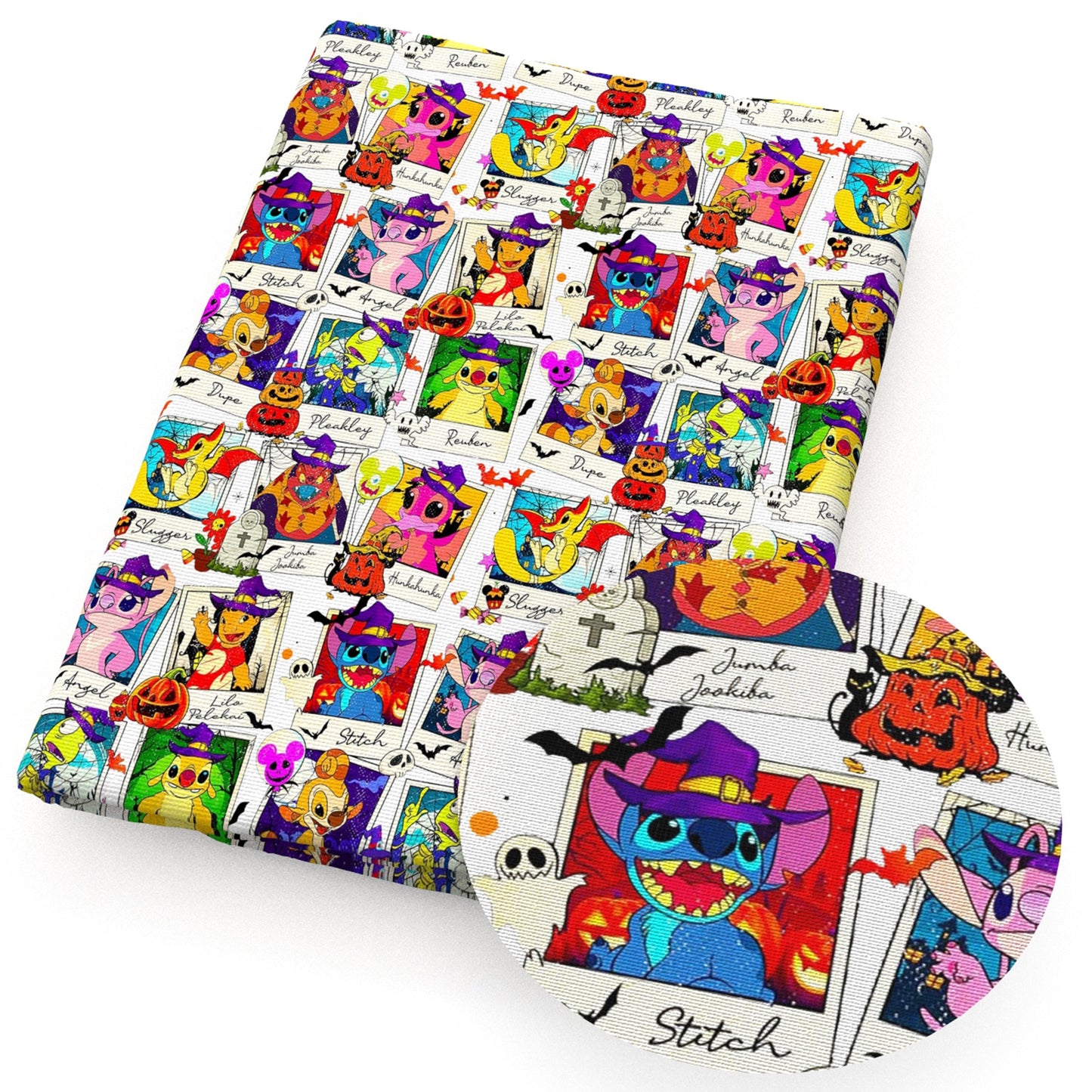 halloween cartoon fabric