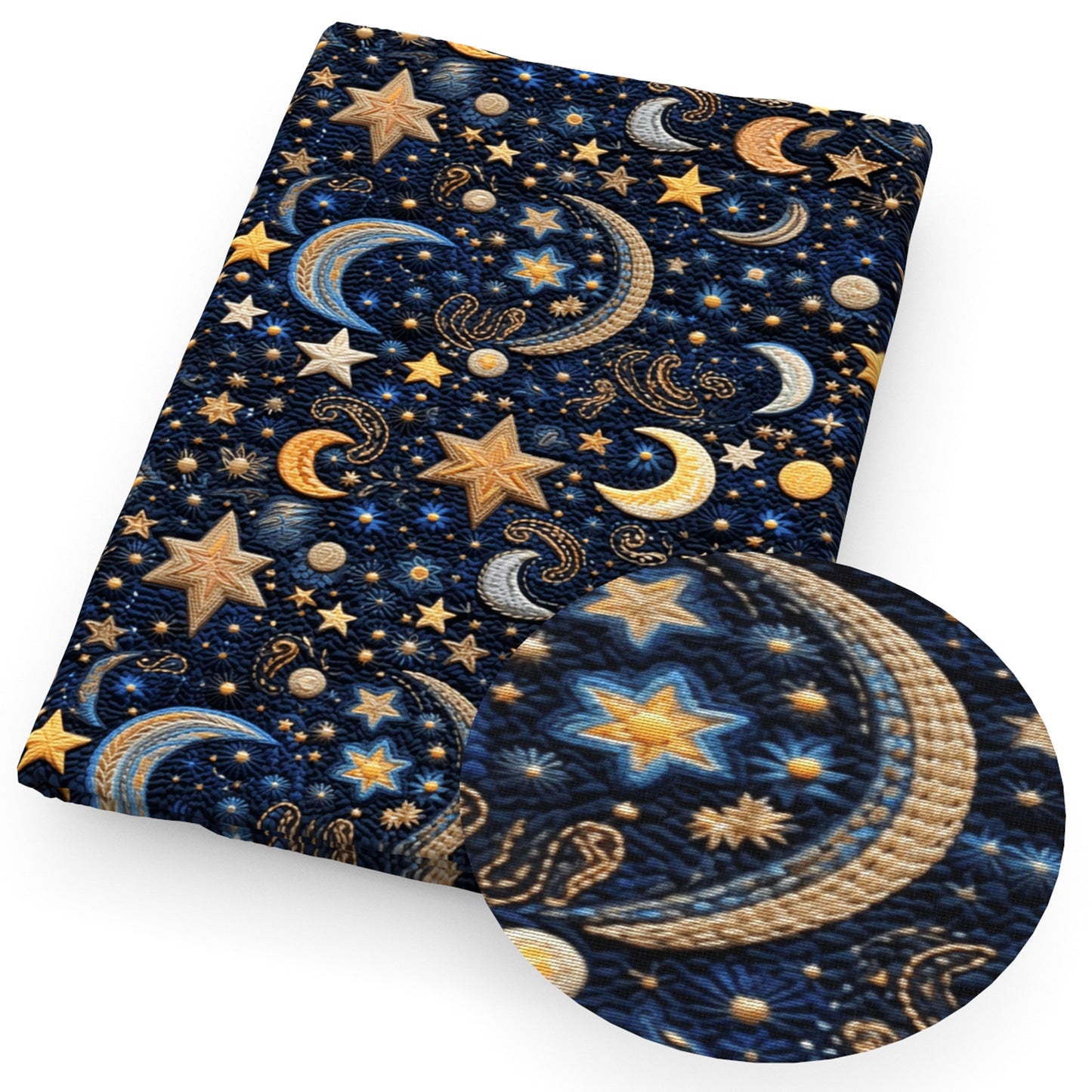 imitation embroidery series galaxy fabric