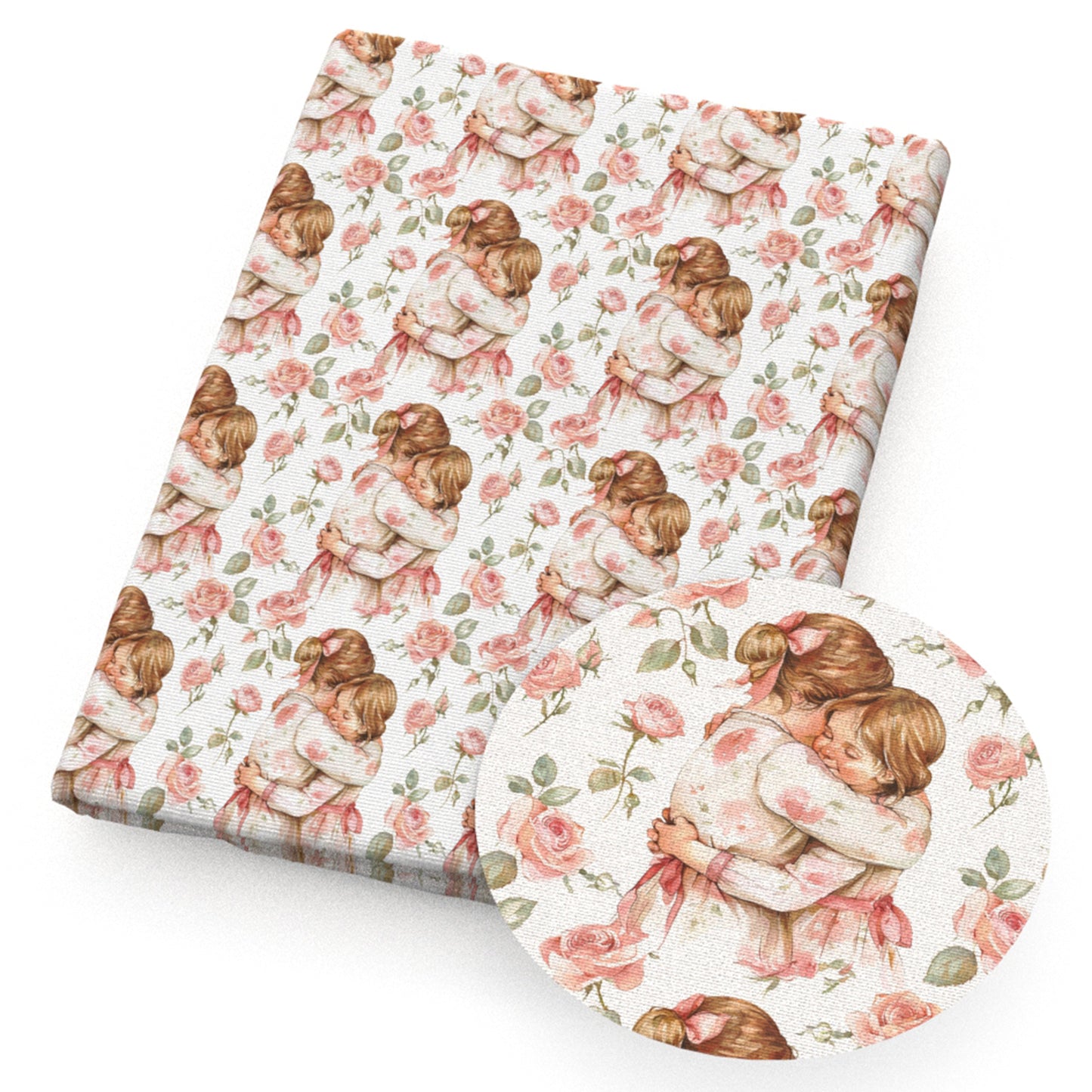 flowerfloral girl pink series mother's day mother mommommy fabric