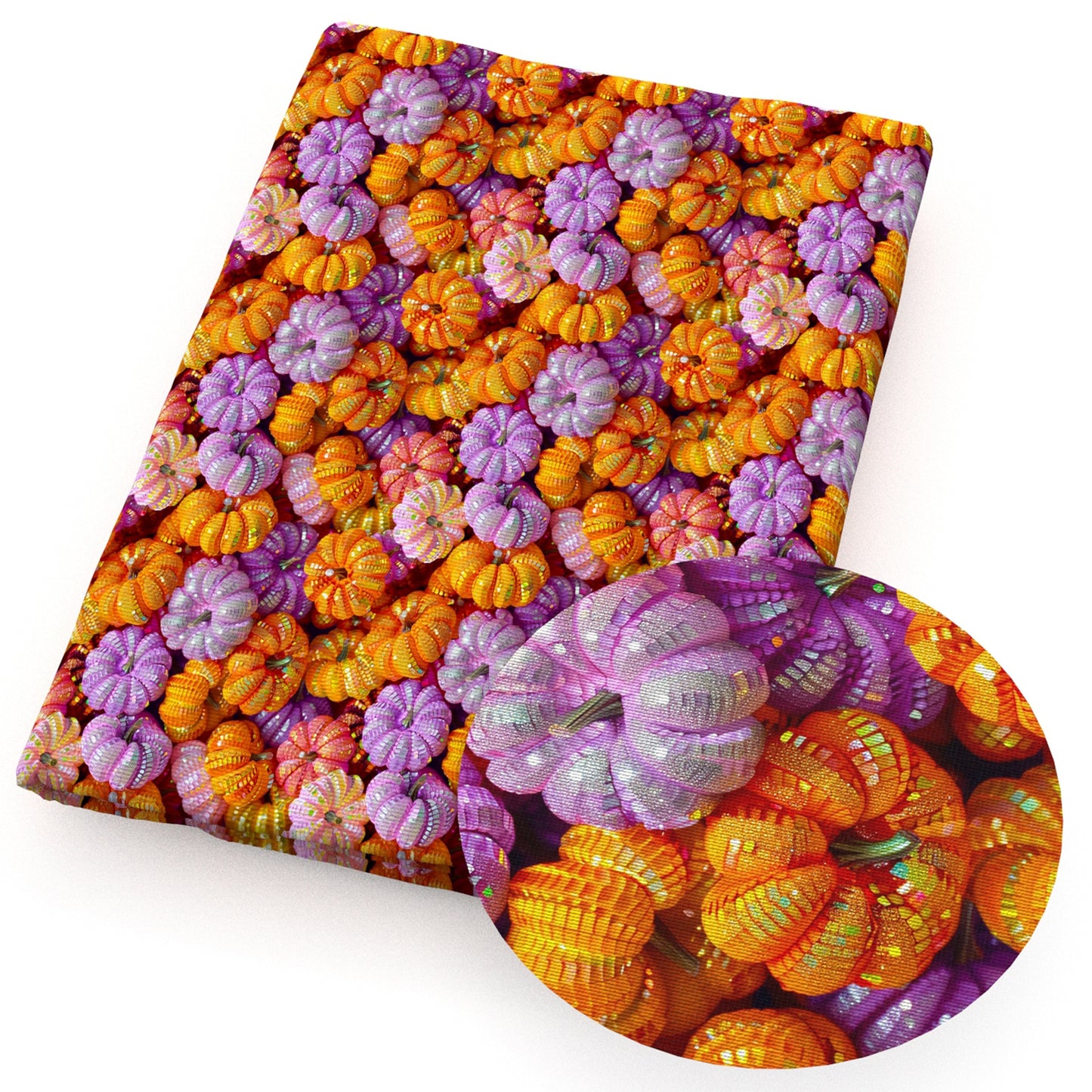 imitation embroidery series halloween pumpkin fabric