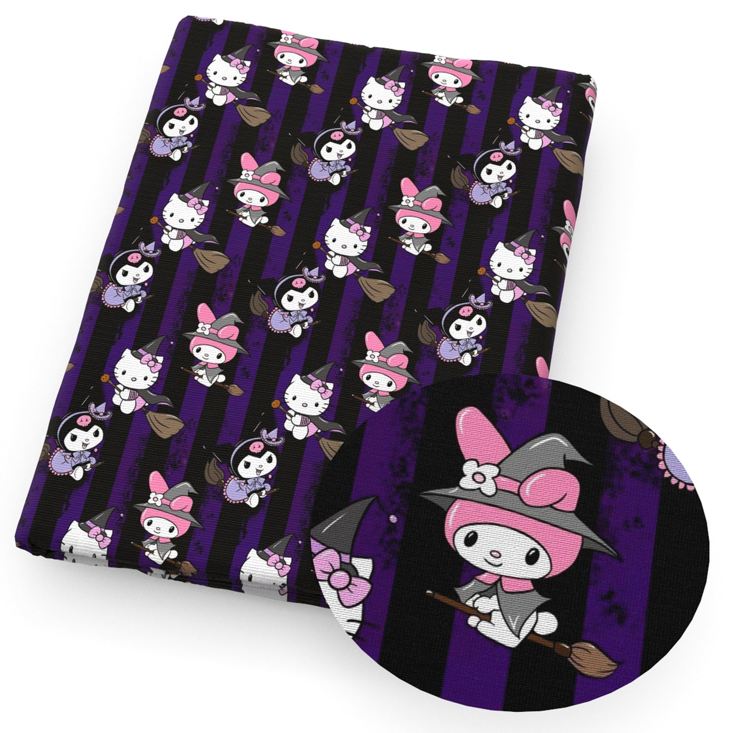 halloween dots spot bat stripe fabric