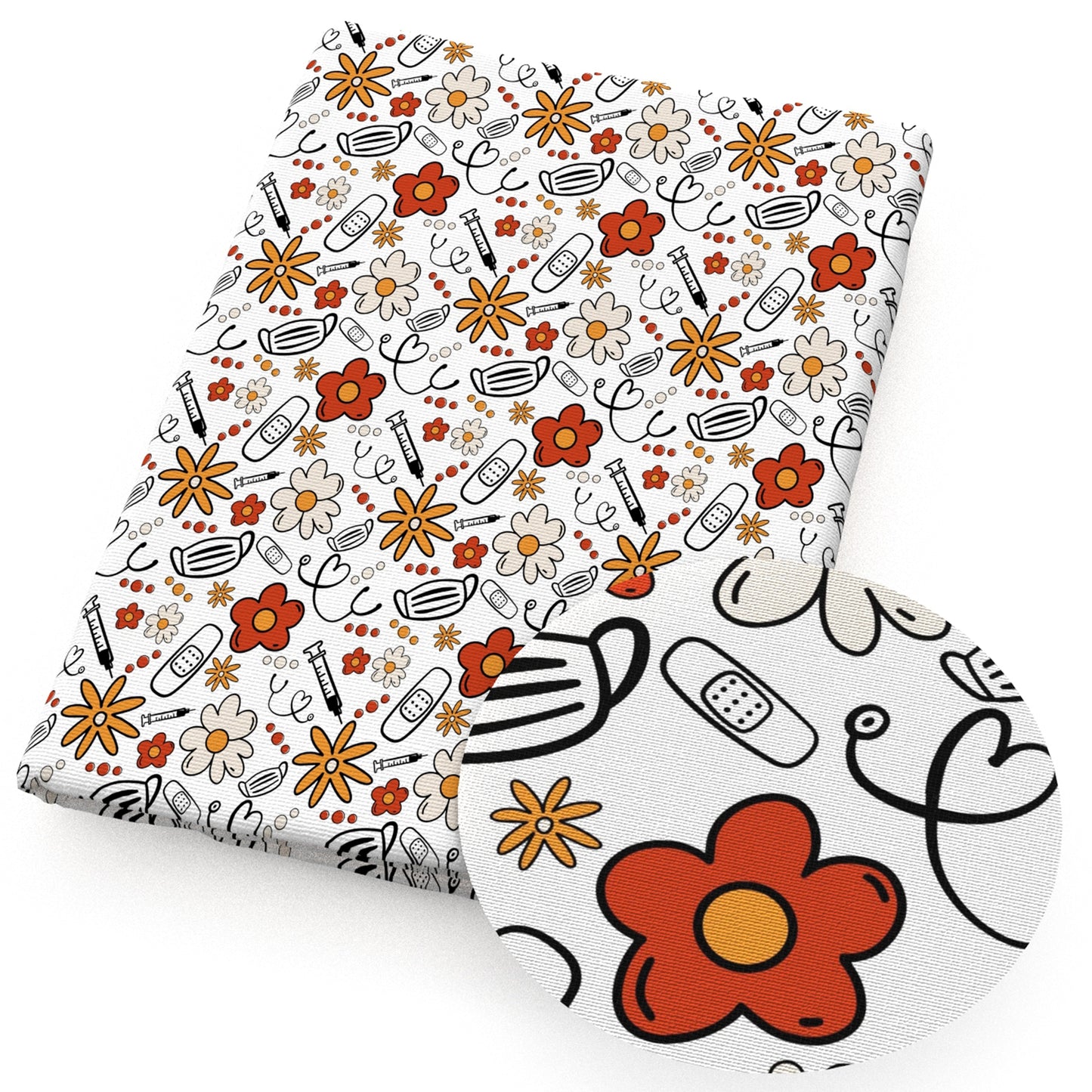 medical design theme fabric
