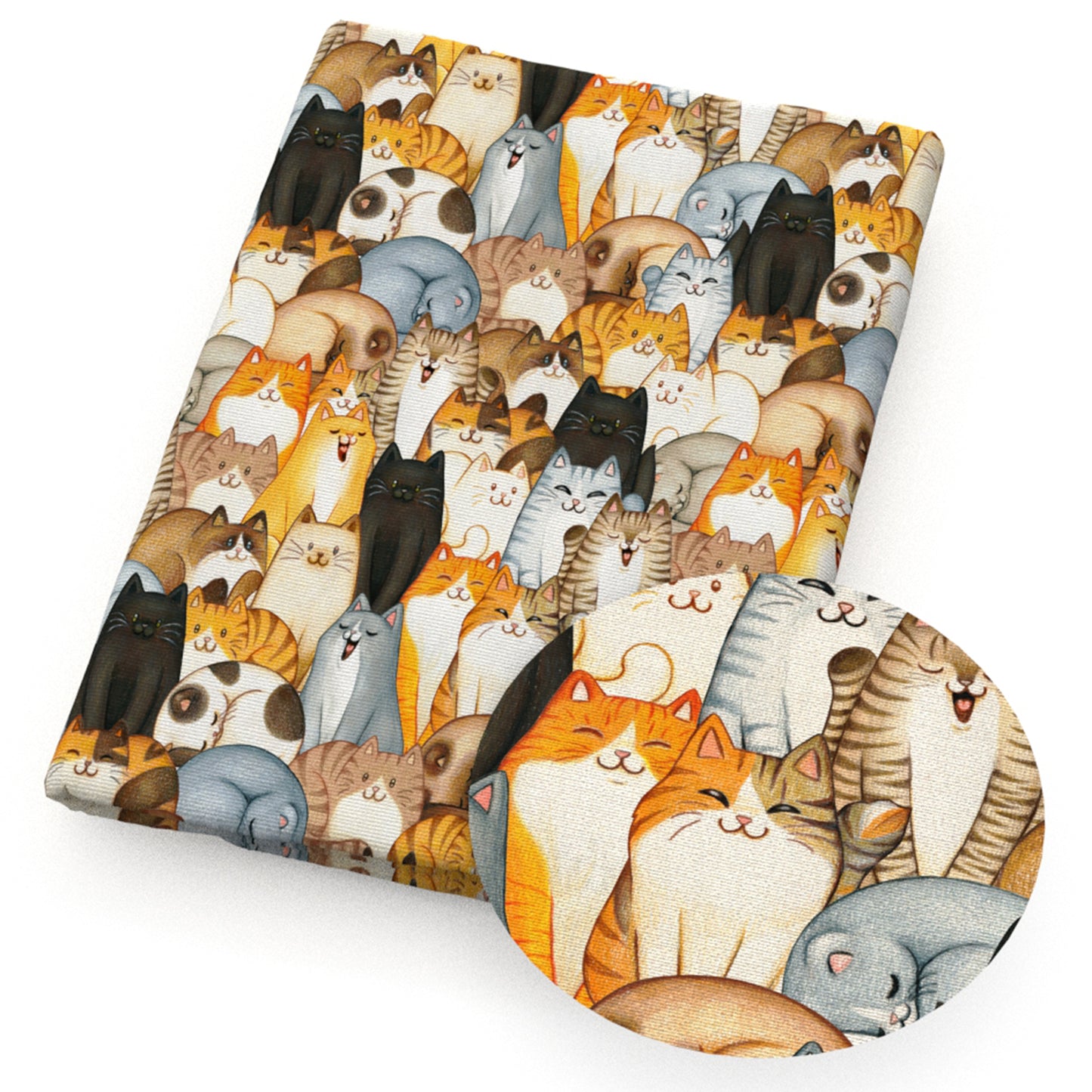 cat animals fabric