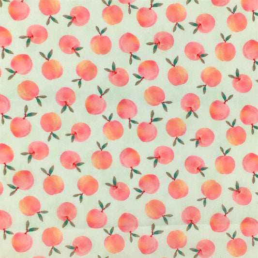 fruit peach pink series printed fabric