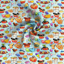 Load image into Gallery viewer, food cake cupcake ice cream popsicle printed fabric
