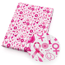 Load image into Gallery viewer, Breast Cancer Theme Printed Fabric

