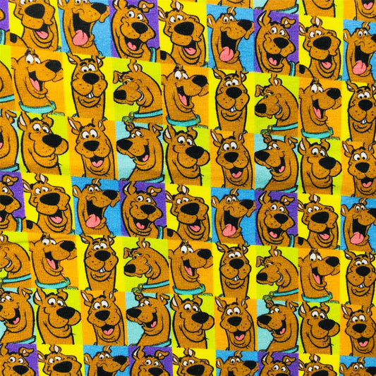 dog puppy printed fabric