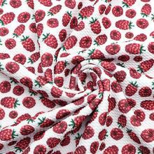 Load image into Gallery viewer, fruit raspberry tayberry printed fabric
