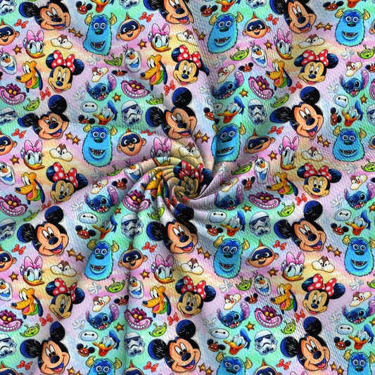 gradient color printed fabric