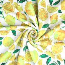 Load image into Gallery viewer, fruit lemon printed fabric
