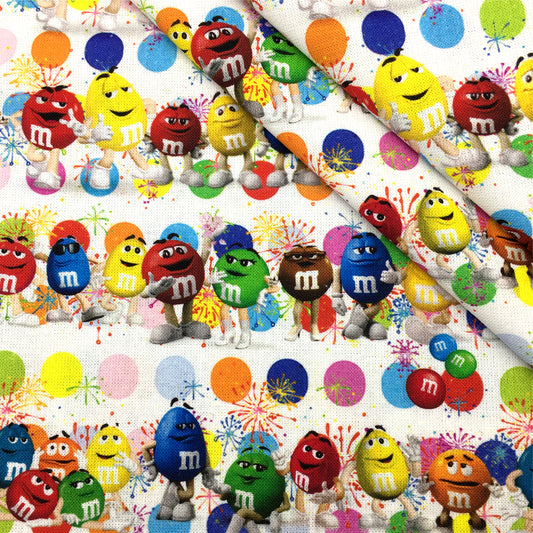 m&m printed fabric