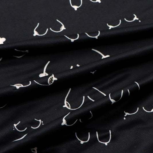 breast cancer paint splatter printed fabric