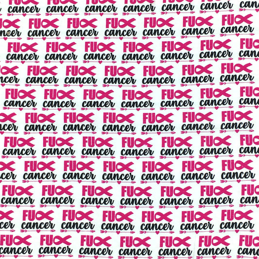 pink series awareness breast cancer printed fabric