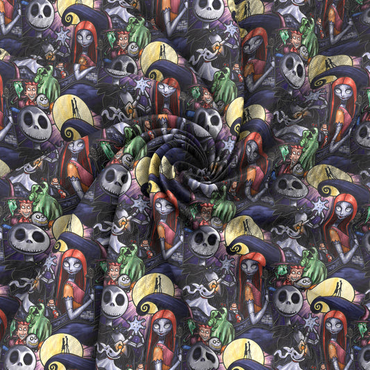 halloween jack skellington a nightmare before christmassally skull ghost skeleton bones fabric