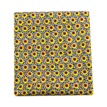 Load image into Gallery viewer, leopard cheetah sunflower printed fabric

