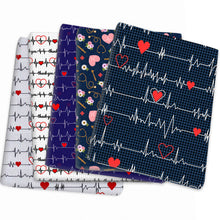 Load image into Gallery viewer, EKG Theme Printed Fabric
