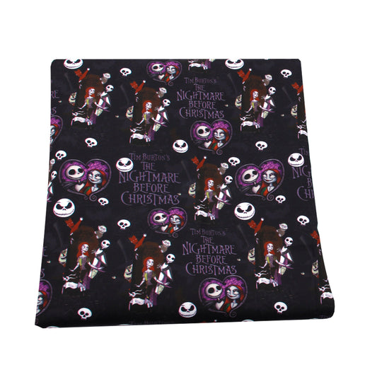 heart love printed fabric