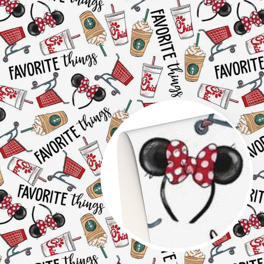 coffee printed fabric