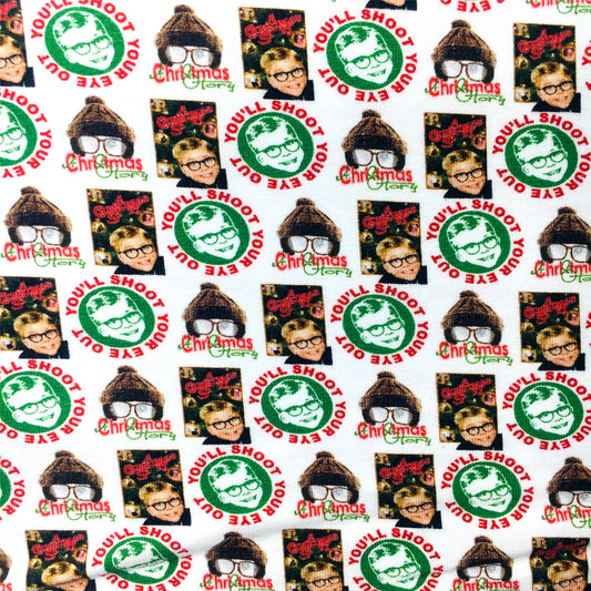 christmas day printed fabric