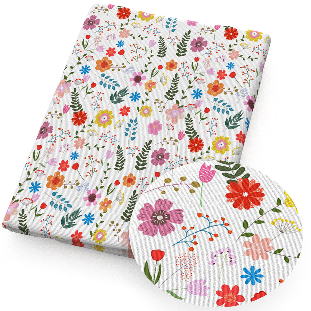 Flower Theme Printed Fabrics