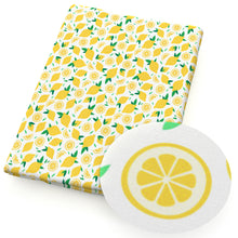 Load image into Gallery viewer, lemon yellow series fruit printed fabric

