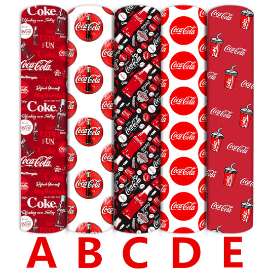 Cola printed fabric