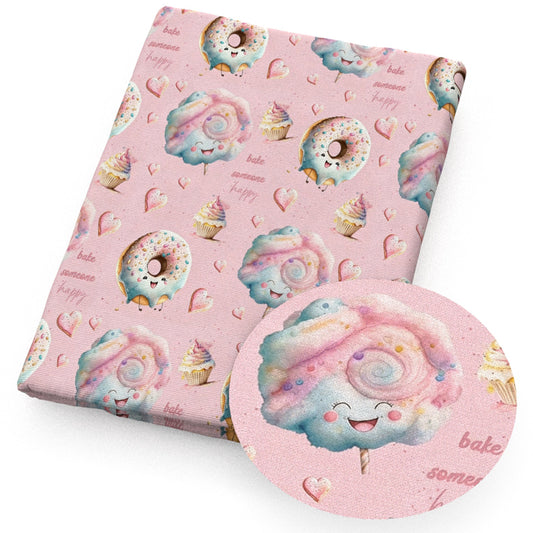 cake cupcake heart love lollipop lolly pops fabric