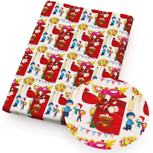 christmas day balloon fabric
