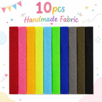 10pcs Vintage Plain Solid Pattern Jelly Roll Fabric Strips 2.5X19.7inch Pre-cut 100% Polyester for Patchwork Quilts, Table Runners, Placemats, Tote Bags, Storage Pouches, Makeup Bags, Coasters, Quilt Blocks & Binding Multi-color
