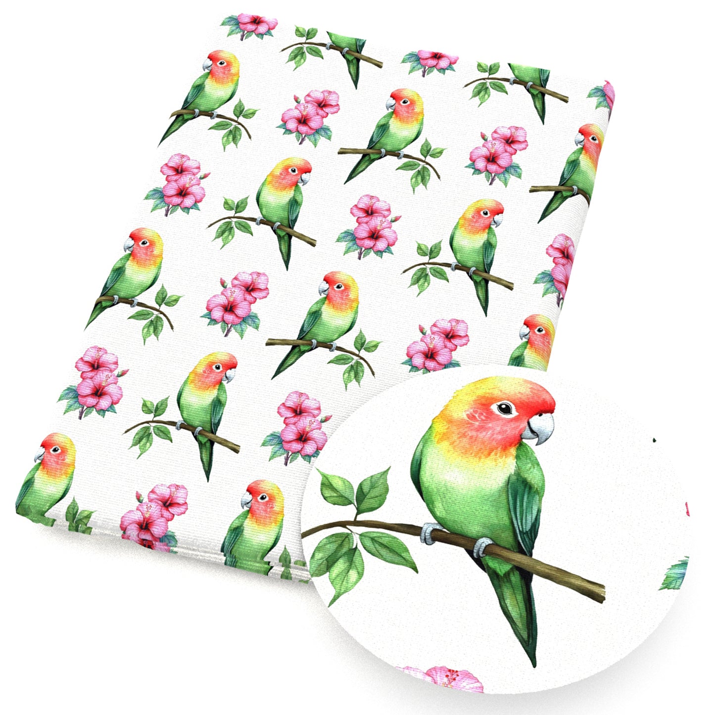 parrot flowerfloral fabric