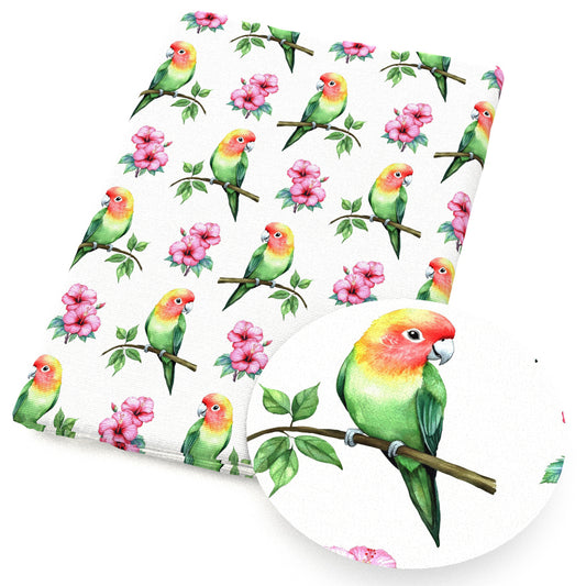 parrot flowerfloral fabric