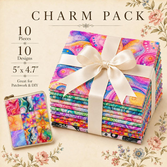 10Pc/Set Color Swirl Series Fat Quarter Fabric, Pre-Cut Square Fabric Assort, Fabric Set, Craft Fabric, Handmade DIY Patchwork Fabric,Home Quilting Sewing Fabric, Packaging Fabric, Scrapbooking Craft Hobbyist