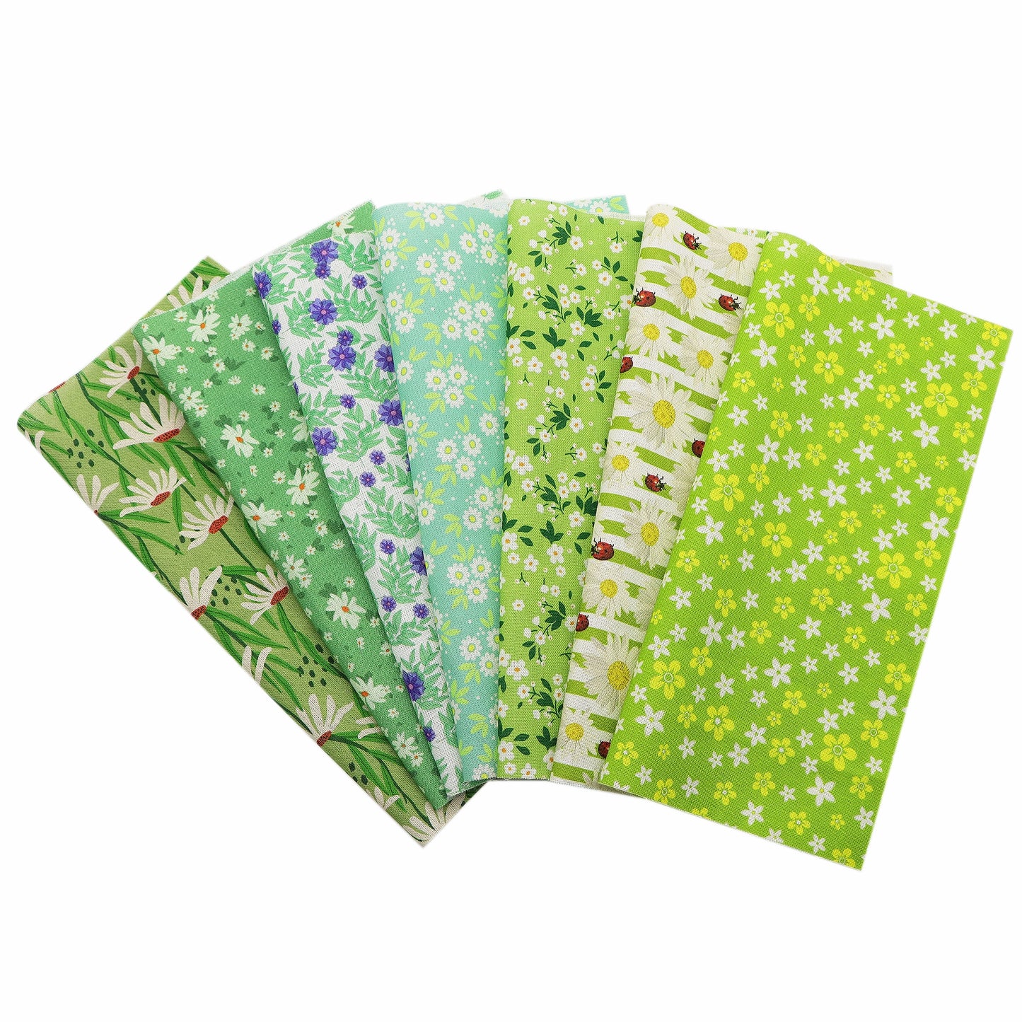 7pcs/se 7.87x7.87inch(20x20cm) flower series 100% cotton fabric Precut Quilting Fabric Fat Quarter Fabric Bundle, Quilting Squares for Patchwork, DIY Crafts Projects, DIY Wallet Making