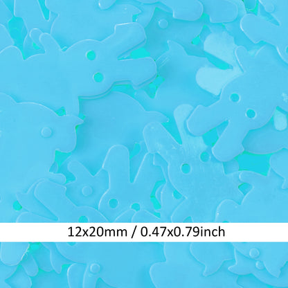 1 Pack of 10g Colorful Rabbit Sequins - DIY Handmade Animal Sequins for Sewing Accessories, Skirt, Dress Decor  Paillettes For Spring DIY Jewelry & Craft Making